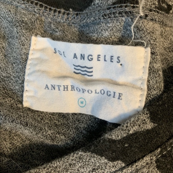 ANTHROPOLOGIE ♡ Sol Angeles X Anthropologie Black Tropical Leaf Tank Top - Picture 7 of 7